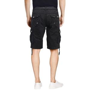 Pantalones cortos deportivos cómodos para hombre, pantalones cortos Cargo negros de algodón orgánico súper seco con seis bolsillos, patrón sólido, versátil a la moda - Product Image 2