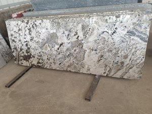 Vente en gros granit blanc Azul pierre naturelle de qualité supérieure veines uniques design moderne pour les intérieurs de villas de luxe extérieurs grande dalle - Product Image 2