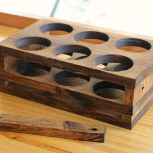 Portavasos de Madera Estilo Occidental, Portavasos Personalizados en Tamaños/Formas, Tipo Vertical, para Uso en la Cocina, Proveedor al Precio Más Bajo - Product Image 1