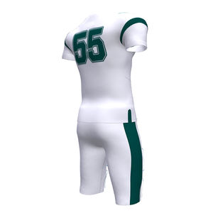 Uniforme personalizable de fútbol americano de la mejor calidad, material transpirable de talla grande con manga corta, uniforme de sublimación - Product Image 2