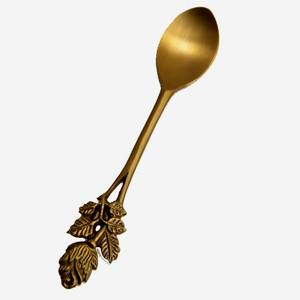 Ensemble de service pour bar à salades en acier inoxydable poli or rose, 4 pièces, écologique, compatible lave-vaisselle, avec poignée torsadée - Product Image 6