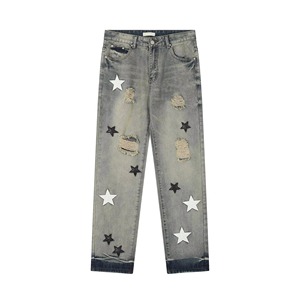 Pantalones Vaqueros Casuales para Hombre de la Mejor Calidad, Color Personalizado, Estilo Nuevo, Uso en Exteriores, Peso Medio, Cierre de Botones, Bordado Personalizado - Product Image 2