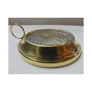 เครื่องเผาธูปชุบทองทองเหลืองขัดเงาแบบโบราณของตกแต่งงานฝีมือ DIY จากผู้ผลิตอินเดีย - Product Image 2