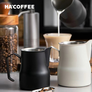 Mini <span class=keywords><strong>pichet</strong></span> à lait Barista en acier inoxydable, vente directe d'usine, mousse de café, Latte, <span class=keywords><strong>pichet</strong></span> à lait - Product Image 4