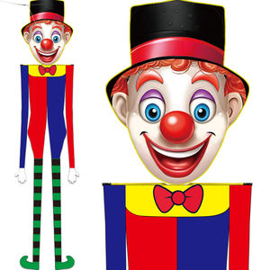 ว่าวรูปตัวตลกแบบสายเดี่ยว Bdt พร้อมสายยาว 30 เมตร ขนาด 64x314 ซม. - Product Image 1