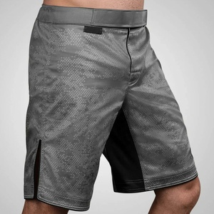 Gran oferta de pantalones cortos MMA para entrenamiento de Muay Thai Grappling, Color negro liso, logotipo personalizado, nueva ropa de artes marciales, pantalones cortos de entrenamiento - Product Image 4