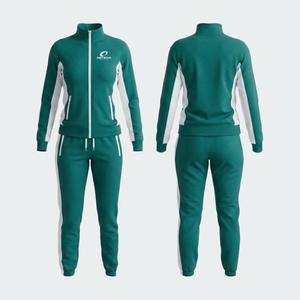 Chándal Personalizado para Mujer, Corte Regular, Cierre de Cremallera de un Cuarto, 100% Algodón, Transpirable, con Capucha, Diseño Sólido o Estampado Informal - Product Image 4