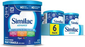 Similac Advance Infant Formula with <b>Iron</b>, Baby Formula Powder, 12.4-oz Can, Pack of <b>6</b> - Product Image 5
