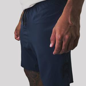 Best Quality 100% Cotton Casual Shorts Embroidered Logo Mid Elastic Waist Breathable Mesh Solid High Street Eco-Friendly OEM - Product Image 4
