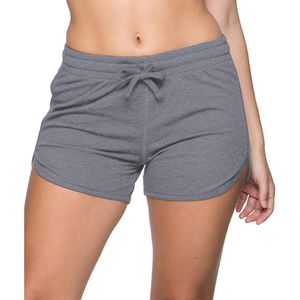 Pantalones cortos deportivos de compresión de poliéster 100% de verano para mujer, logotipo personalizado, Fitness, correr, entrenamiento, cintura con cordón - Product Image 5