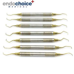 Juego de curetas Gracey médica profesional, instrumentos de reparación de limpieza Dental de acero inoxidable de 7 piezas, maquinaria de fuente de alimentación Manual - Product Image 5
