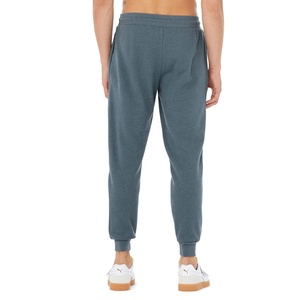 Pantalons de survêtement en molleton Bella Canvas 3727 Heather Slate UNISEX, molleton éponge, coupe slim, vente en gros, molleton personnalisé - Product Image 3