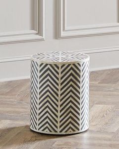 Taburete lateral de consola con incrustaciones de hueso hecho a mano de diseño elegante de alta calidad, taburete de Color de tamaño personalizado para decoración de hogar, Hotel, Oficina - Product Image 4
