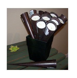decorative <b>candle</b> <b>holder</b> cone shape polish finish in India for home and wedding decopration at affordable price - Product Image 1