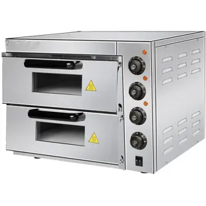 Double Layers Stainless Steel Pretzels Baked Pizza Oven Counter Top Electric Pizza Maker