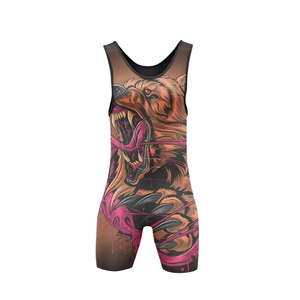 Combinaison de lutte personnalisée pour hommes, légère, durable, confortable, vêtements de sport, entraînement, tournois, techniques imprimées, 100% - Product Image 3