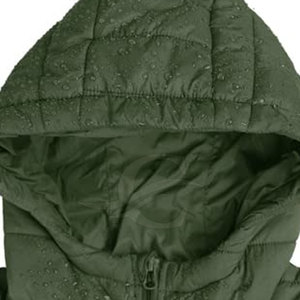 Chaqueta de Invierno Ligera con Capucha para Hombre, Estilo Urbano, Impermeable, Transpirable, Servicio OEM, Tela de Lona, Cuello Alto, Talla XL - Product Image 3