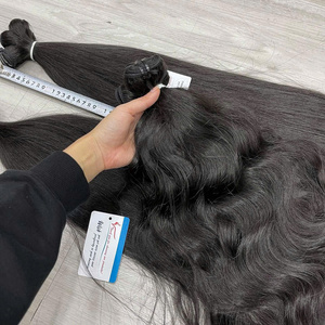 Extensiones de Cabello al Por Mayor, Cabello Vietnamita Virgen Sin Procesar, Cabello Humano Natural Ondulado de Doble Trama - Product Image 2