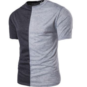 2025 dernière conception pas cher prix Logo personnalisé impression plaine deux couleurs t-shirt homme femme - Product Image 5