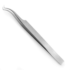 Pinzas de aislamiento de alta calidad, doble curva, puntos rectos afilados con punta de fibra, agarre perfecto para las pestañas, nunca se desliza - Product Image 6