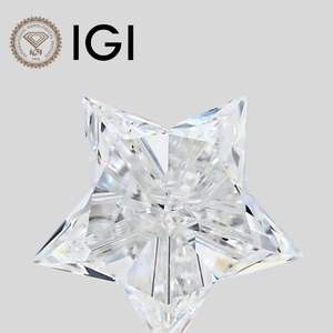 เพชรแล็บทรงดาว 4 กะรัต E VVS2 รับรองโดย IGI แบบหลวม ทรงสตาร์คัท - Product Image 1