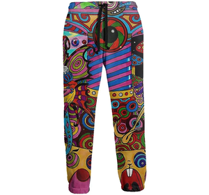 Pantalons de survêtement décontractés en gros avec logo personnalisé pour unisexe, sublimation personnalisée, pantalons de survêtement respirants pour hommes, 100% polyester - Product Image 1