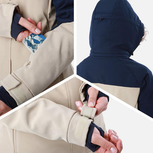 Chaquetas de esquí personalizadas a prueba de nieve para mujer Chaqueta con capucha impermeable con opciones de logotipo Perfecto para actividades al aire libre de invierno - Product Image 5