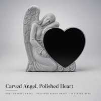 Pierre tombale en granit angulaire