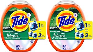 Cápsulas de Detergente para Ropa Tide Power Pods con Febreze, Aroma Botanical Rain, Frescura Durante Todo el Día, 45 Unidades (Paquete de 2) - Product Image 5