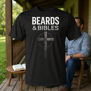 T-shirt con umorismo cristiano per papà - Categoria prodotti promozionali Barba e Bibbia - Product Image 3