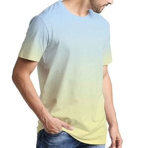 Nueva llegada 2025, venta al por mayor, camiseta transpirable ecológica de alta calidad para hombre, poliéster/algodón, ajuste Regular, manga corta de verano - Product Image 2