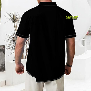 Camisas de Playa de Manga Corta con Estampado Floral Tropical, Camisas Casuales de Verano para Hombre, Proveedor y Exportador de Camisas Aloha - Product Image 4