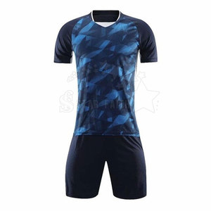 ชุดยูนิฟอร์มฟุตบอลเสื้อกีฬากางเกงขาสั้นระบายอากาศได้ดีโลโก้ตามสั่งสำหรับทีมกีฬาขายส่ง - Product Image 1