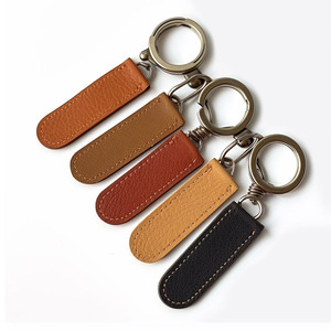 Cadeaux en vrac bon marché porte-clés en faux cuir vierge avec logo personnalisé pour la gravure au laser - Product Image 6