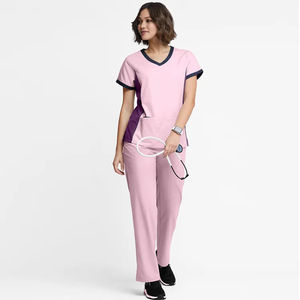 Ensemble de gommages médicaux extensibles à séchage rapide et légers pour médecins et infirmières uniforme de gommages médicaux pour femmes - Product Image 5