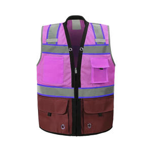 Chaleco de seguridad resistente personalizado para Unisex Multi bolsillos Hi Vis ropa de invierno chaleco de seguridad reflectante al aire libre - Product Image 4