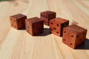 Natural Wooden <b>Polyhedral</b> <b>Dice</b> Artisan Crafted 7-Piece Eco-Friendly Durable Set for Tabletop RPG Board Games Tradebyd - Product Image 3