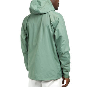 Chaqueta cortavientos para deportes al aire libre para hombre con logotipo personalizado OEM de talla grande 2025 rompevientos con cuello levantado y logotipo personalizado - Product Image 3