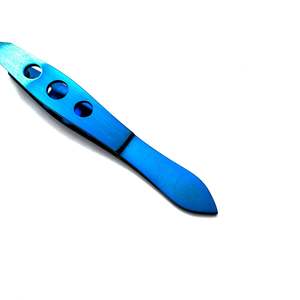 Forceps chirurgicaux ophtalmiques manuels en acier inoxydable de haute qualité, à manche plat, pinces à nouer, plateforme à dents, base angulaire - Product Image 5