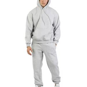 ชุดกีฬากันเหงื่อสำหรับผู้ชายชุดวิ่งมีฮู้ดผ้าคอตตอนพิมพ์ลายปักโลโก้ - Product Image 4