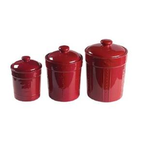 Attractive Red Galvanized <b>Metal</b> <b>Storage</b> Containers with Lids Perfect <b>for</b> Kitchenware Organization and <b>Storage</b> Kitchen Usage - Product Image 1