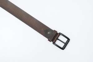 Ceinture en jean de luxe à la mode pour hommes OEM ceintures en cuir véritable pour hommes Logo personnalisé qualité boucle ardillon vente en gros de haute qualité mode - Product Image 5