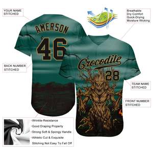 Broderie personnalisée maillot de baseball pour dames robe de baseball en polyester à manches courtes et col en V maillot de softball pour femmes t-shirt court - Product Image 3