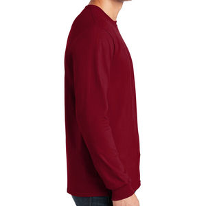 T-shirt décontracté à manches longues pour homme, style hip-hop, col rond, design vierge, crocheté, uni, nouvelle collection printemps-automne, vente en gros - Product Image 4