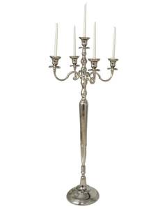 Candelabros de metal para villas de lujo que crean un ambiente de granio mediante elementos artísticos de iluminación con velas. - Product Image 2