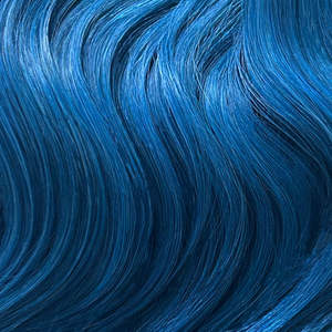 ผมต่อแบบ I-Tip ลอนธรรมชาติ แบบ Double Drawn ติดกาวสำเร็จรูป 8 นิ้ว สีฟ้า แบบไมโครบีด - Product Image 2