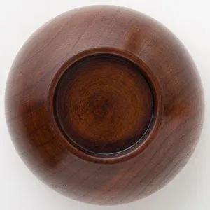 Cuenco de madera hecho a mano de forma redonda de primera calidad con acabado seguro para alimentos y superficie lisa disponible a granel - Product Image 4