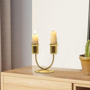 Elegantes soportes de velas de metal con detalles intrincados para una iluminación sofisticada para una elegante iluminación de la sala de estar al precio más bajo - Product Image 5