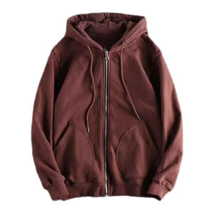 Vente chaude 2025 Nouveau Haute Qualité En Gros Logo Personnalisé Impression Coton Plaine Fermeture Éclair À Capuche Hommes Zip up pour Hommes basiques Hoodies - Product Image 4