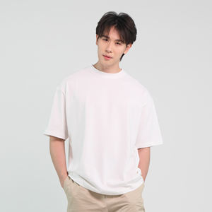 T-shirts surdimensionnés personnalisés épaule tombante poids lourd manches courtes coton vierge 100% compacteur anti-étirement meilleure vente 240 GMS - Product Image 1